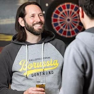 Borussia Dortmund Men's BVB Explorer Sweat Jacket Cardigan L Grey - BVB Hoodie Explorer Kollektion grau