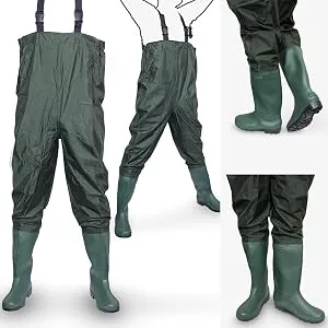 MS-Point waders fishing trousers waders mud fish pond rubber PVC nylon size 41 - wathose