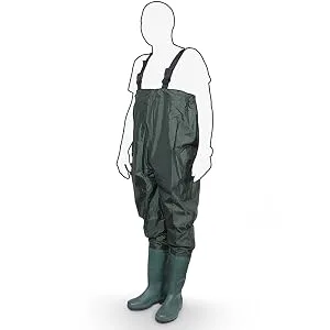 MS-Point waders fishing trousers waders mud fish pond rubber PVC nylon size 41 - wathose