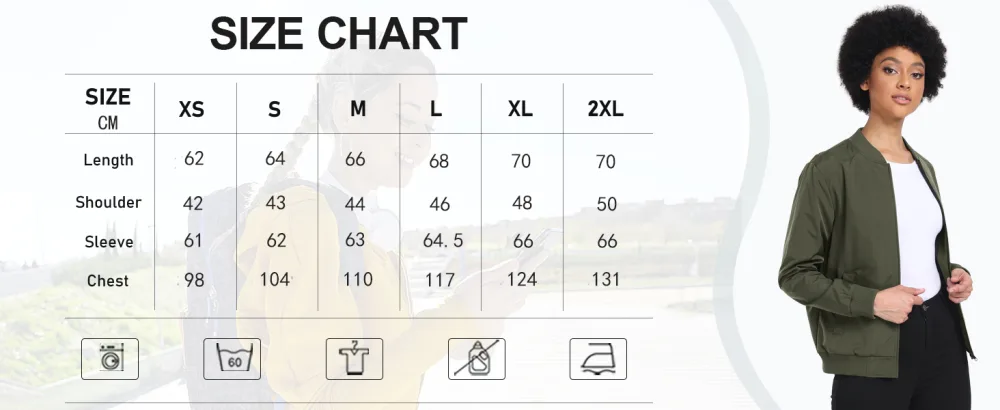 MoFiz Bomber Jacket Women Spring Light Summer Jacket Casual College Jacket Leisure Jacket Full Zipper XXL Red - dünne jacke damen