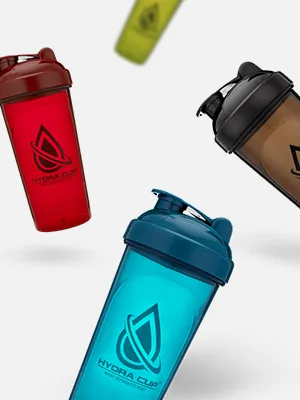 Hydra Cup [6 Pack] 28-Ounce Shaker Bottles with Wire Whisk Balls, Shaker Cup Blender for Protein Mixes, Six Color Set - 3344