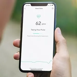 Wyze Scale for Body Weight, Digital Bathroom Scale for Body Fat, BMI, and Weight Loss, Body Composition Analyzer with App sync with Bluetooth, 400 lb, Black - heart rate