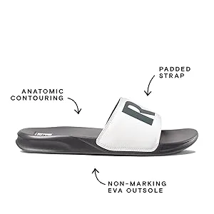 Reef Men's One Slide Slide Sandals 44 EU Grey Tan - EINE FOLIE 2