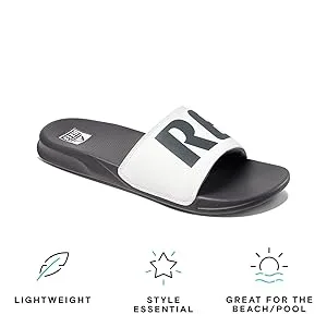 Reef Men's One Slide Slide Sandals 44 EU Grey Tan - EINE FOLIE 2