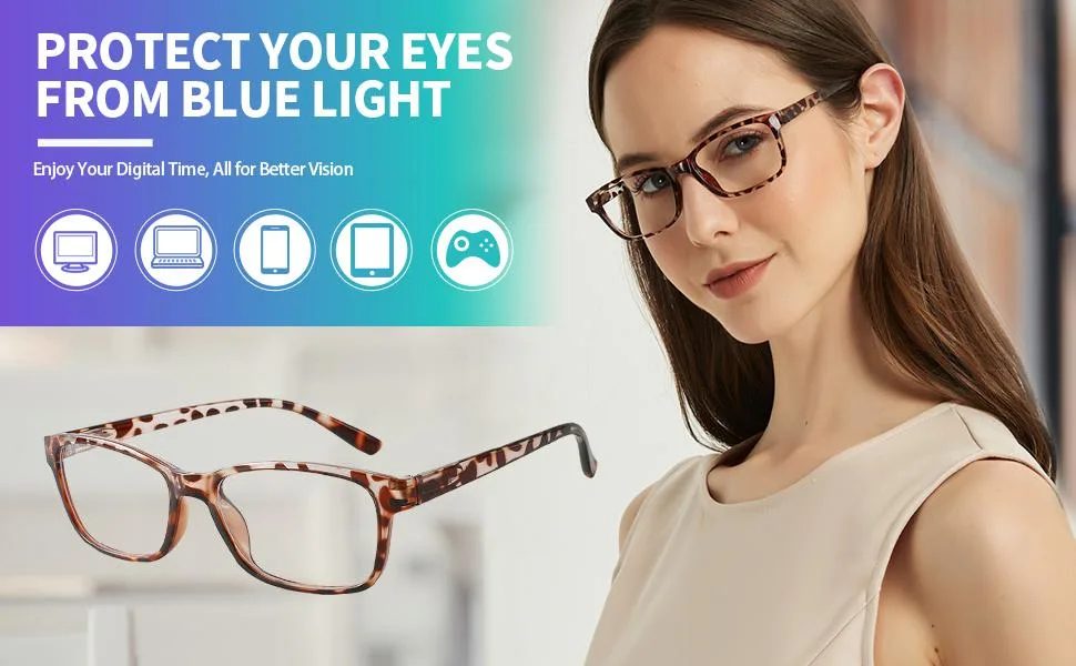 YUMUYAN 6-Pack Reading Glasses Blue Light Blocking for Women Men, Lightweight Anti Eyestrain/Glare Computer Readers with Spring Hinge(3.0) 6-pack Mixed Color 3.0 x - reading glasses for women
