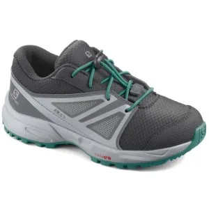 Salomon Sense Climasalomon Waterproof Kids Trail Running Shoes 27 EU Black Pearl Blue Parasailing - product information 2