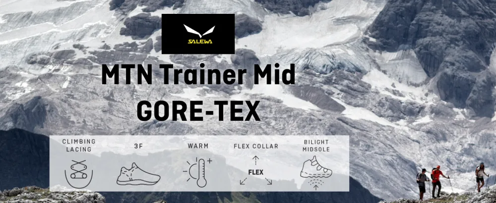 Salewa MTN Trainer MID GTX Boot 8550 atlantic deep/ombre blue 41 EU Magnet Viridian Green - mtn trainer