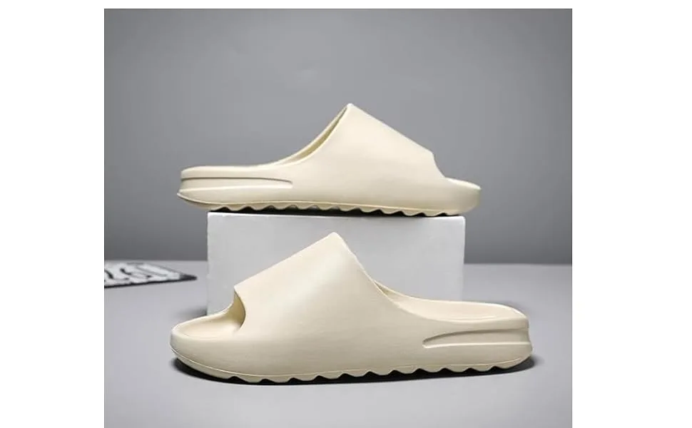 FlyHigh Cloud-Slides women's and men's flip-flops - super soft slippers non-slip & quick-drying 40/41 EU beige - product information 1