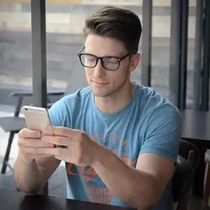 Cyxus 2022 New Square Thin Frame Computer Blue Light Blocking Glasses for Women and Men Anti Eye Strain Fashion Eyeglasses Clear 01-clear 8208 - Headache Relief