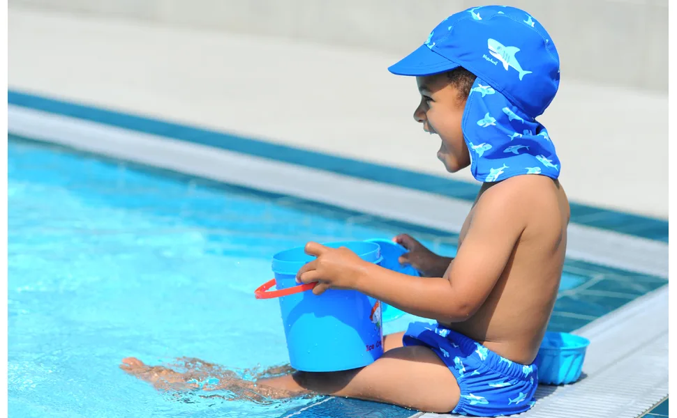 Playshoes Unisex Children UV Protection Hat Swimming Cap Headgear 53 Shark - 460120