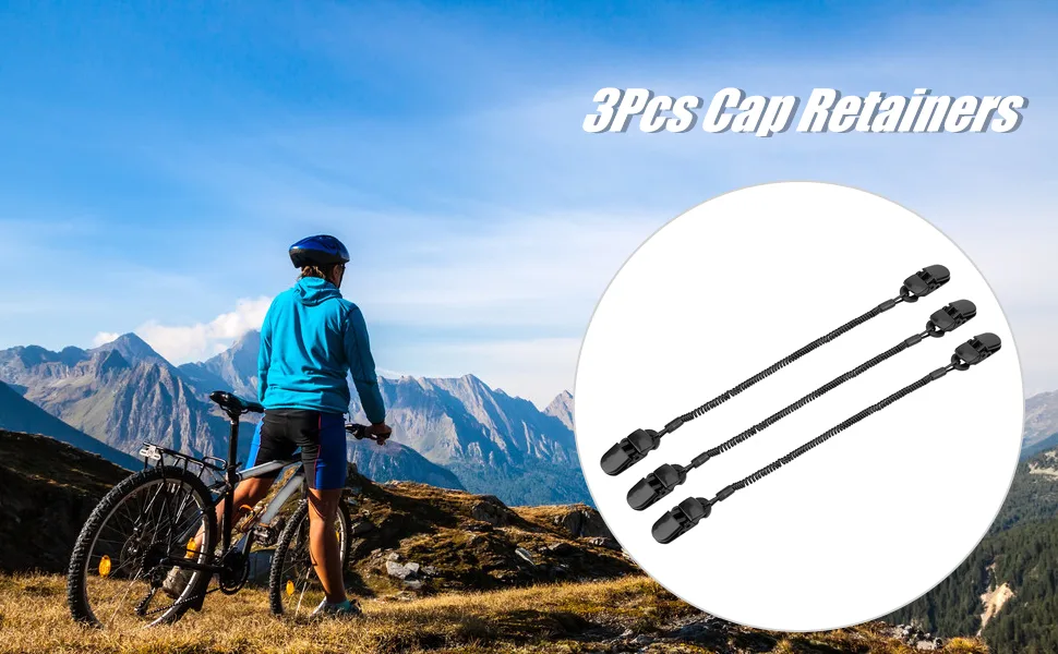 3Pcs Cap Retainers Cap Holder Hat Clip Clothing Holder Holder Spiral Cord Accessories - 3 Stück Kappenhalter