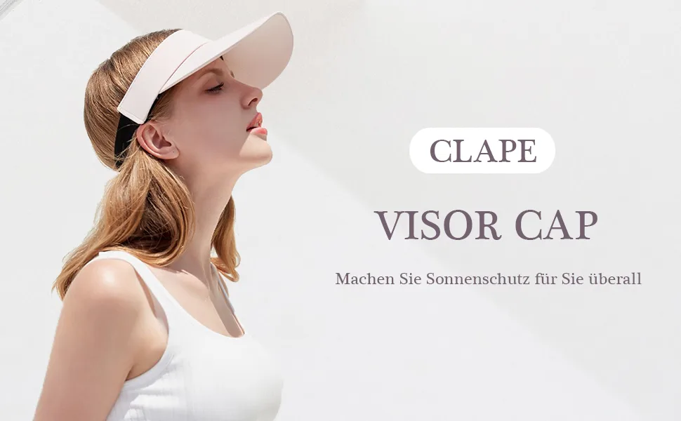 Clape UV Protection Visor Cap Quick-drying Outdoor sun vision. Adjustable sport sun visor summer sunshield sunbar golf tennis cap unit size RNKD01-DARK Gray - visor cap