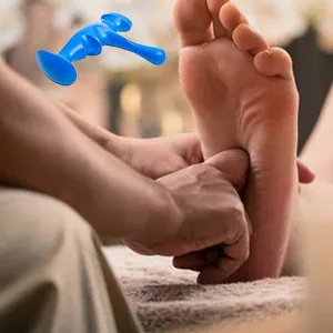 Wellgler's Deep Tissue Massage Tool, Effective Acupressure, Trigger Point Pressure Massage T shape - feet meridians massage.