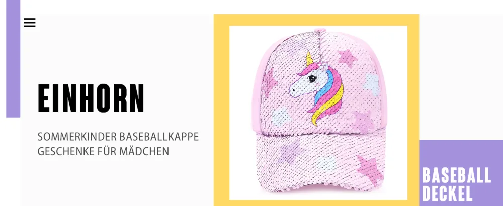 WAWSAM Girls Baseball Cap Adjustable Kids Snapback Trucker Cap Cotton Girls Baseball Cap Sun Hat 3-8 Years Pink - basecap kinder