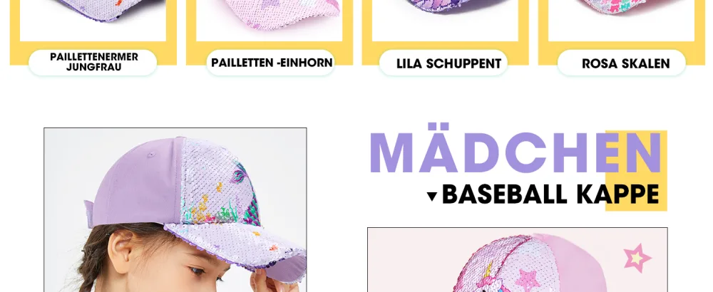 WAWSAM Girls Baseball Cap Adjustable Kids Snapback Trucker Cap Cotton Girls Baseball Cap Sun Hat 3-8 Years Pink - cap kinder