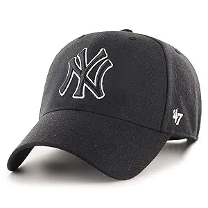 '47 New York Yankees Adjustable Cap MLB One Size Yankees-Black-White - Marke