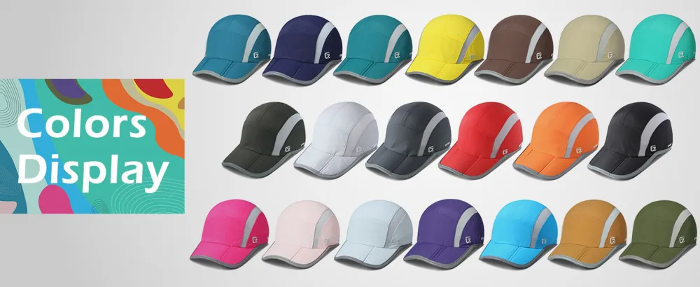 GADIEMKENSD UPF50+ Folding Outdoor Hat Unstructured Reflective Design Breathable Soft Sport Cap for Outdoor Sport Reflective White - Farben Display.