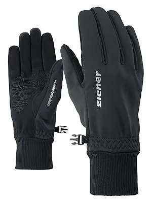 Ziener Adults IDEALIST GWS Leisure/Functional/Outdoor Gloves | Breathable Windproof Soft-Shell Black 9 Black - Idealist