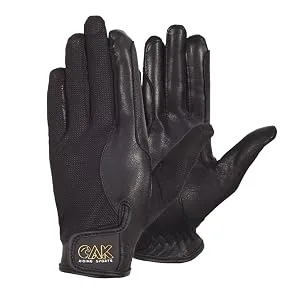 AK Summer riding gloves made of soft leather with breathable mesh Solar Tech Black Brown XL - Reithandschuhe