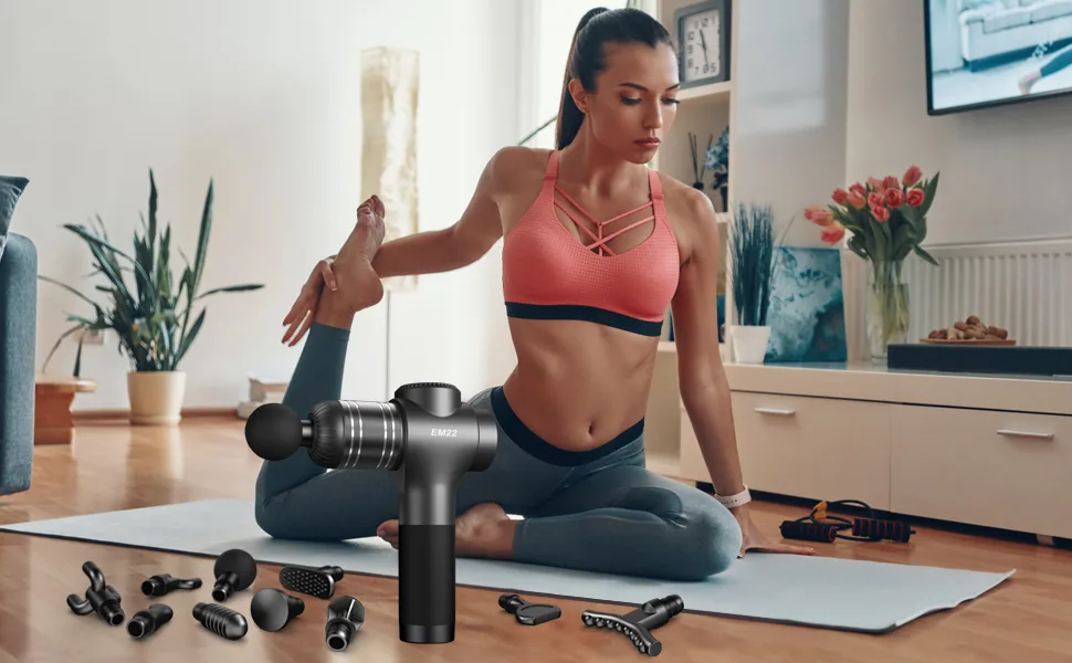 Massage Gun Deep Tissue Muscle Massager Percussion Massage Gun for Athletes, Grey - product information 5