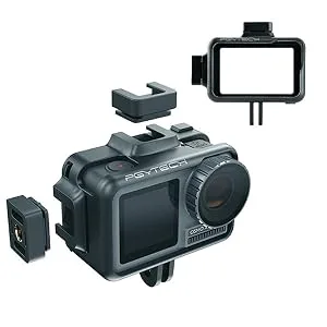 Hensych for PGYTECH Camera Cage for OSMO Action Metal Cage Protective Shell Housing Case Cover Frame for OSMO Action Camera - product information 1