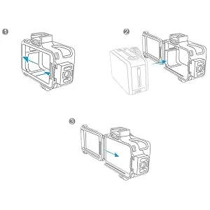 Hensych for PGYTECH Camera Cage for OSMO Action Metal Cage Protective Shell Housing Case Cover Frame for OSMO Action Camera - product information 6