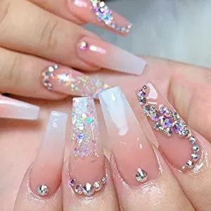 FITDON rhinestones crystal flat glitter stones glass charms gemstones AB - Nail Art