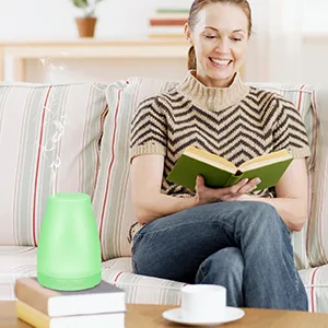 Diffuser, Homeweeks 300ml Colorful Essential Oil Diffuser with Adjustable Mist Mode, Cool Mist Air Auto Off Aroma Diffuser for Bedroom/Office/Trip (300 ML 1 Pack) - aroma diffuser