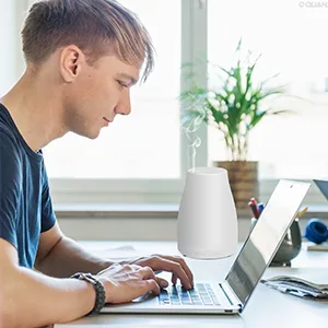 Diffuser, Homeweeks 300ml Colorful Essential Oil Diffuser with Adjustable Mist Mode, Cool Mist Air Auto Off Aroma Diffuser for Bedroom/Office/Trip (300 ML 1 Pack) - oil diffuser
