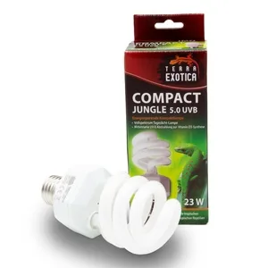 Compact Pro 8.0 UVB - lamp for your terrarium - reptiles full -specific daylight energy -saving lamp - ideal for agamen chameleons iguanas and turtles - Compact Jungle