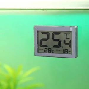 JBL 6122100 Digiscan alarm aquarium thermometer gray & disc cleaning magnet 61291 for aquarium slices JBL algae magnet S bundle with disc cleaning magnet S - product information 1