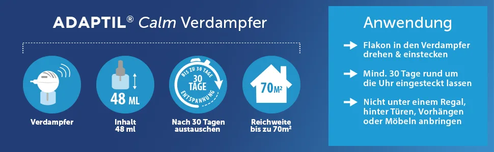 Adaptil Calm Start Set relaxation - ADAPTIL Calm Verdampfer Anwendung