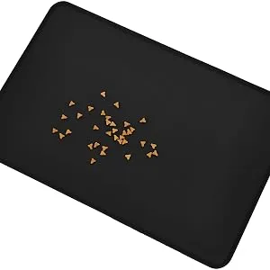 Amazon basics - water -repellent bowl pad made of silicone base for pet lining 60 x 41 cm black single bed black 60 x 41 cm single bed - product information 4