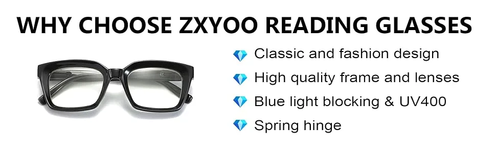 3 Pack Oversize Square Design Reading Glasses for Women, Blue Light Blocking Computer Reader Black&leopard&transparent 1.25 x - Test 1