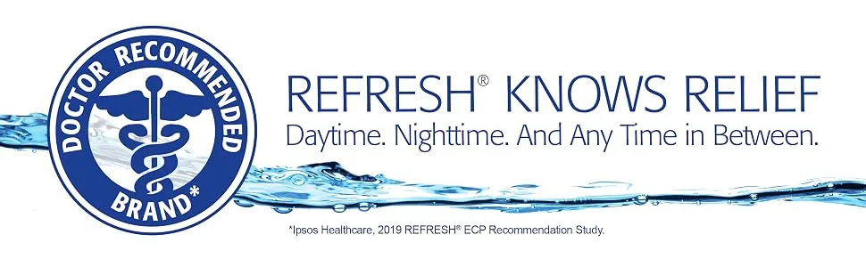 Refresh Relieva PF Lubricant Eye Drops, Preservative-Free, 0.01 Fl Oz Single-Use Containers, 30 Count - Refresh knows relief. Daytime. Nighttime. Andy any time in between.