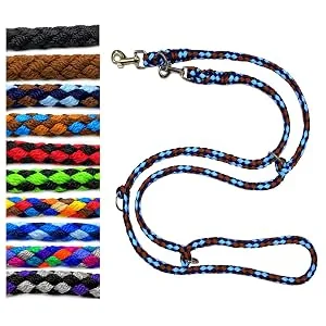 Dog leash large dogs jumbo with hand loop up to 80 kg / guide leash / practice leash / training line very stable 17 colors (1m black-silver) 1m black-silver - product information 5