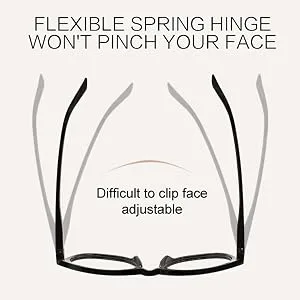 MARE AZZURO Reading Glasses +4.00 Women's Fashion Reader Blue Round Readers 400 A-blue 4.0 x - Flexible Spring Hinge