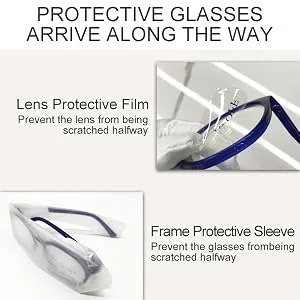 MARE AZZURO Reading Glasses +4.00 Women's Fashion Reader Blue Round Readers 400 A-blue 4.0 x - Intimate Packaging