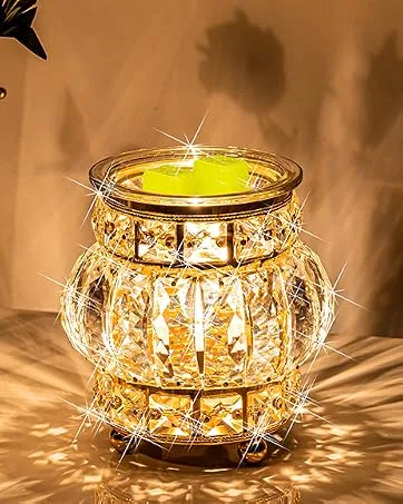 MAXWINER Essential Oil Diffuser Ultrasonic 3D Glass Aromatherapy Diffuser, Auto Shut-Off, Timer Setting, 7 Colors LED Lights Changing for Home, Office, Spa 120ml 3d Firework - crown