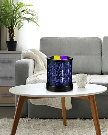 MAXWINER Essential Oil Diffuser Ultrasonic 3D Glass Aromatherapy Diffuser, Auto Shut-Off, Timer Setting, 7 Colors LED Lights Changing for Home, Office, Spa 120ml 3d Firework - warmer