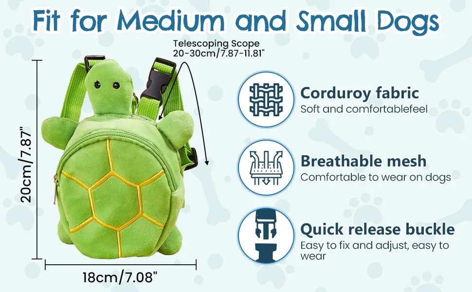 Colcolo hundred backpack dog saddle bag self-supporting backpack for medium-sized and large dogs dog dishwear backpack pet dishwear vests for light yellow - product information 2