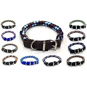 Dog leash double leash training leash for medium dogs up to 45 kg over 39 colors very stable (2.40 m navy) 2.40 m navy - Halsbänder