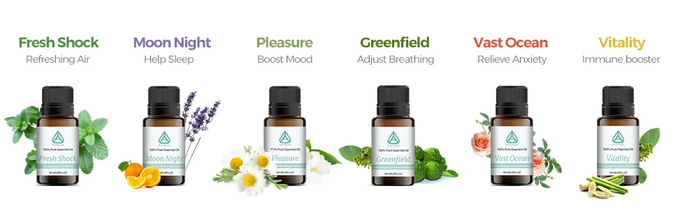 Aromacare Essential Oil Diffuser, Aromatherapy Diffuser for Essential Oils,250ml Cool Mist Humidifier,One Fill for 10+ Hours with Night Light 2 Mist Mode Waterless Auto-Off for Home/Office/Apartment White Set - essential oils