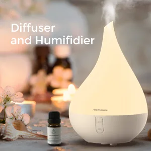 Aromacare Essential Oil Diffuser, Aromatherapy Diffuser for Essential Oils,250ml Cool Mist Humidifier,One Fill for 10+ Hours with Night Light 2 Mist Mode Waterless Auto-Off for Home/Office/Apartment White Set - humifidier