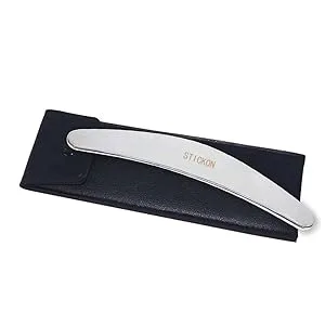 Stainless Steel Gua Sha Scraping Massage Tool - STICKON IASTM Tools Great Soft Tissue Mobilization Tool (Sickle Shape) - myofascial release scraping tool muscle scraper