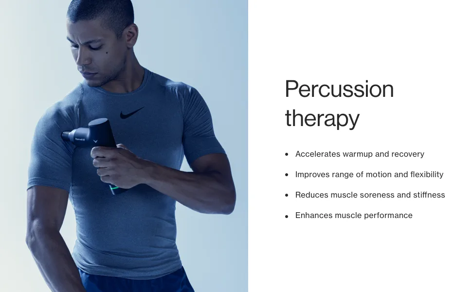 Hyperice Hypervolt GO - Deep Tissue Percussion Massage Gun - Take Pain Relief and Sore Muscle Recovery on The GO with This Surprisingly Powerful, Whisper-Quiet Portable Handheld Electric Massager. - Percussion Therapy