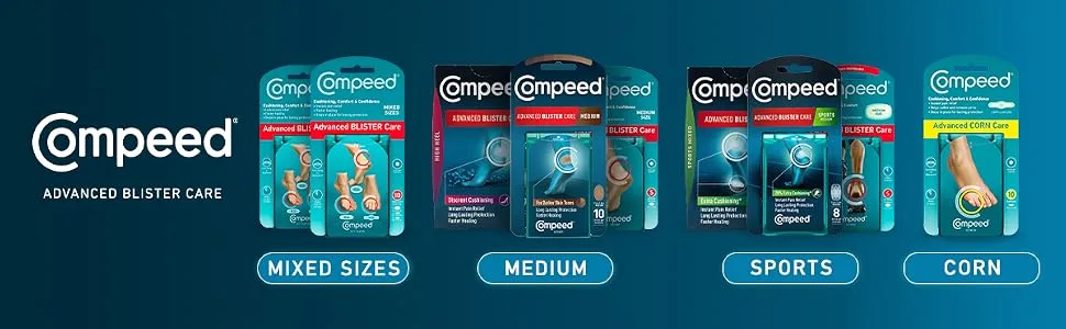 Advanced Blister Care Skin Tone, 10 Count 10 Count (Pack of 1) HEEL - Compeed