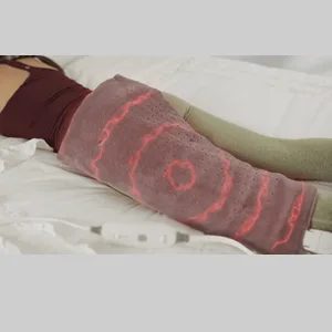 Calming Heat Neck Wrap by Sharper Image Personal Electric Neck Heating Pad with Vibrations, 3 Heat & 3 Vibration Settings- 9 Relaxing Combinations Neck Wrap- 9 Combos - Relaxing