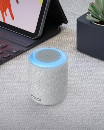 BUFFBEE White Noise Sound Machine for Sleeping with 17 Soothing Sounds, 8 Color Night Light, Memory Function, Fabric Design - Noise Maker for Home, Office, Kids and Adults -Light Grey - white noise machine