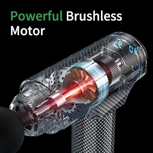 Muscle Massage Gun, Quiet Deep Tissue Percussion Back Neck Head Hammer Massager for Athletes, 30 Speed Level, LCD Touch Screen with 10 Heads, Hand Held Massager (Carbon) - massage gun